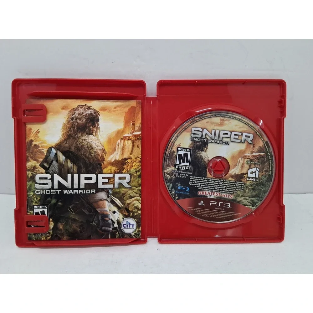 Sniper Ghost Warrior Sony PS3 PlayStation 3 Greatest Hits Red Case Complete CIB